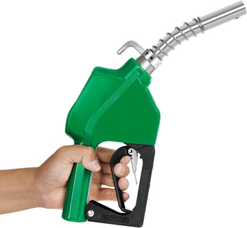 Green aluminum automatic fuel nozzle with 3-speed control